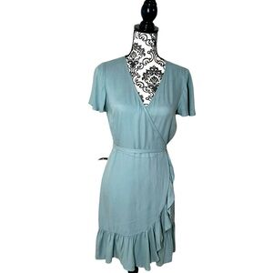 Lovestitch Blue Wrap Woman’s Dress. Size S NWT